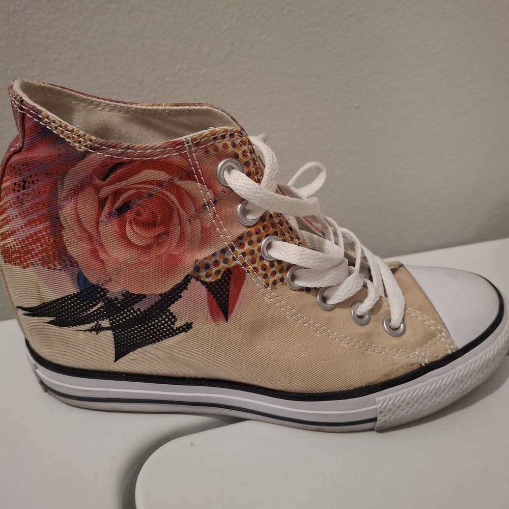 Converse All Star High-Tops with Multicolor Pattern - Picture 6 of 8